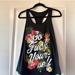 Spencer’s Go F Yourself Tank Womens Size Medium